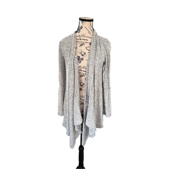 Philosophy Sweaters - Philosophy Long Sleeve Open Front Waterfall Cardigan Sweater NWT Size S